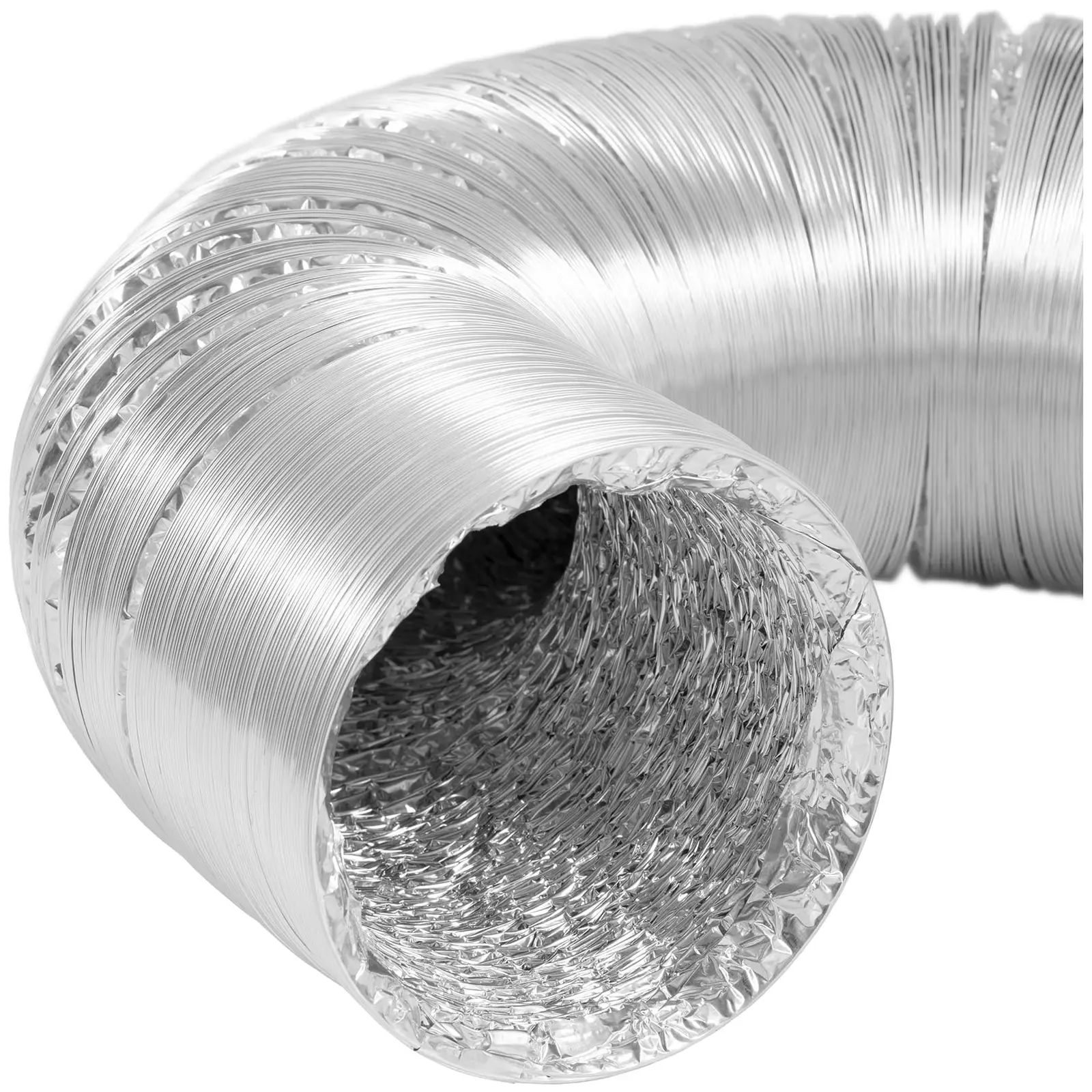 Klimaanleggslange - Ø 125 mm - 10 m lengde - aluminium