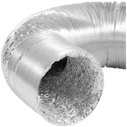 Avluftsslang - Ø 125 mm - 10 m längd - Aluminium