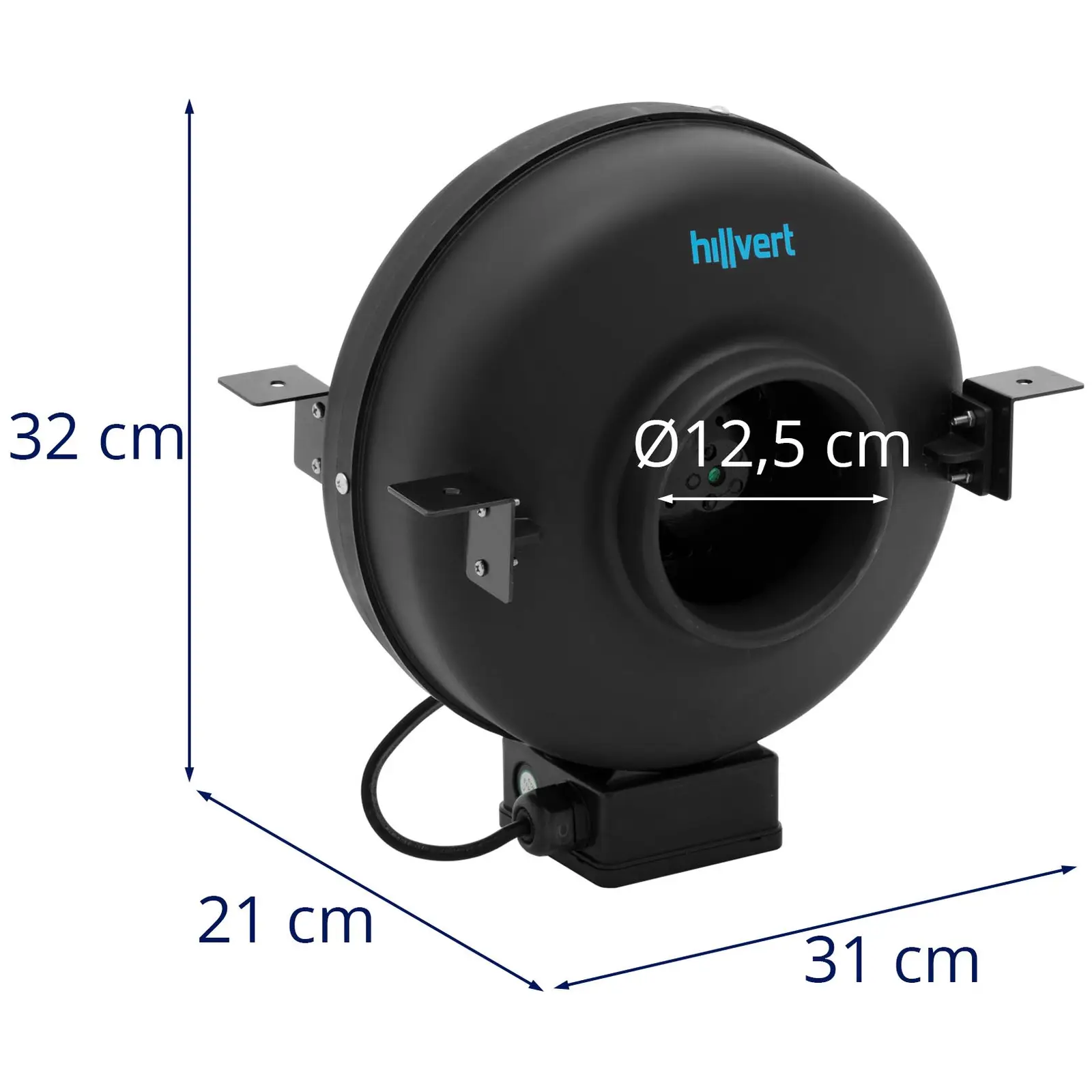 Rörfläkt - 65 W - 124 mm - 2488 rpm