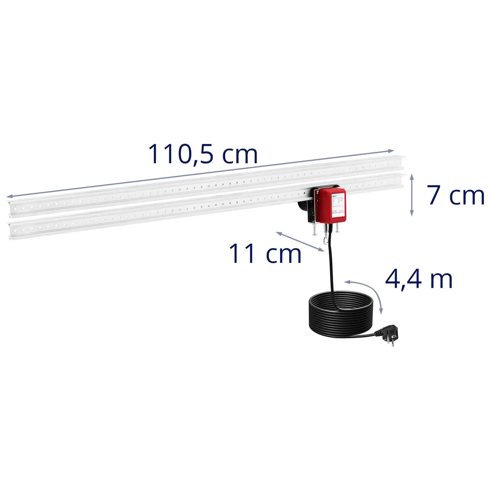 Lámpamozgató - 13 W - 1–120 mp - fekete / piros