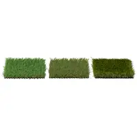 Umelý trávnik - 3 vzorky - po 20 x 17 cm - výška: 20 – 30 mm - hustota stehov: 20/10 13/10 14/10 cm - odolný voči UV žiareniu