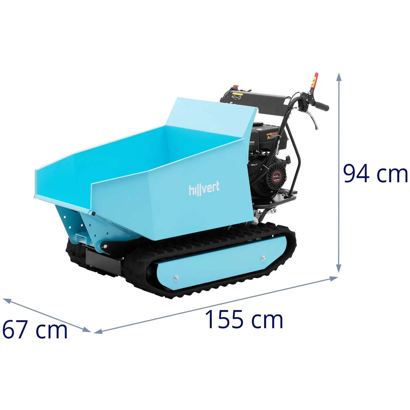 Roabă motorizată - pe șenile - până la 500 kg - motor pe benzină de 6 kW