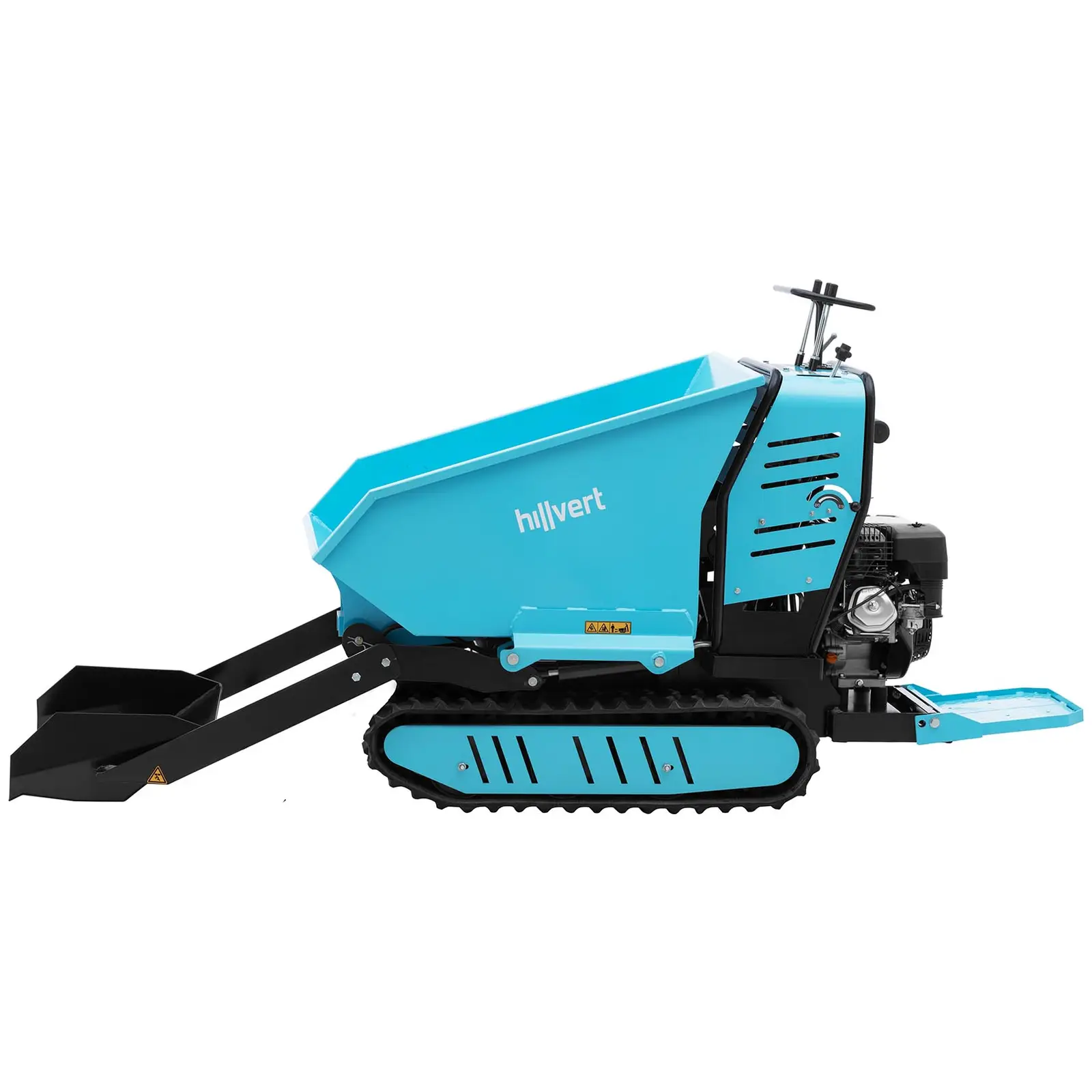 Motorschubkarre / Dumper - auf Raupen - bis 510 kg - 6 kW-Benzinmotor (Durchfluss Umluftpumpe: 15.1 l/min)