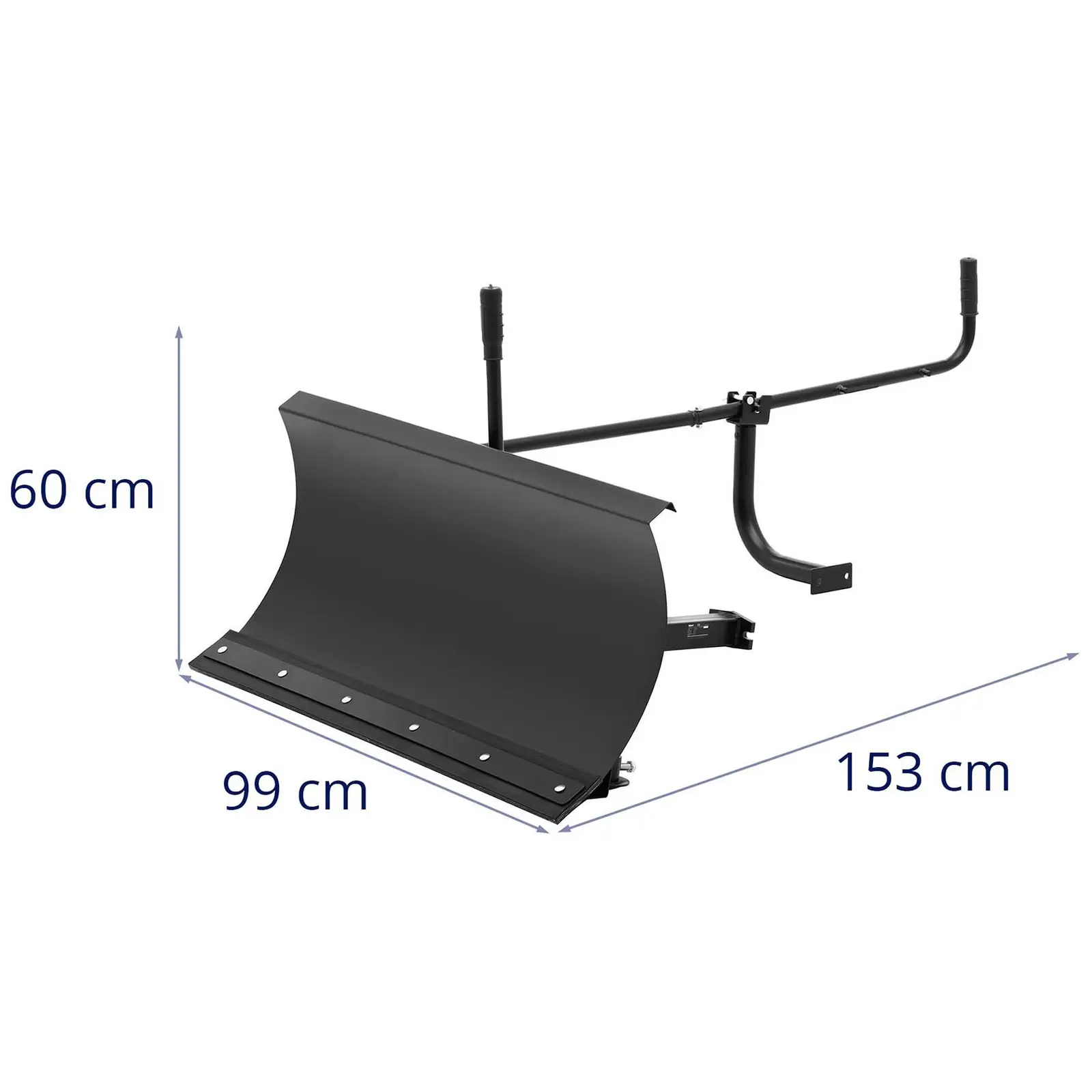 Hoja quitanieves - 153 x 99 x 60 cm - acero - para dumper de oruga HT-MD-300