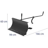Snow Plough - 99 x 166 x 60 cm - steel - for track carrier HT-MD-500