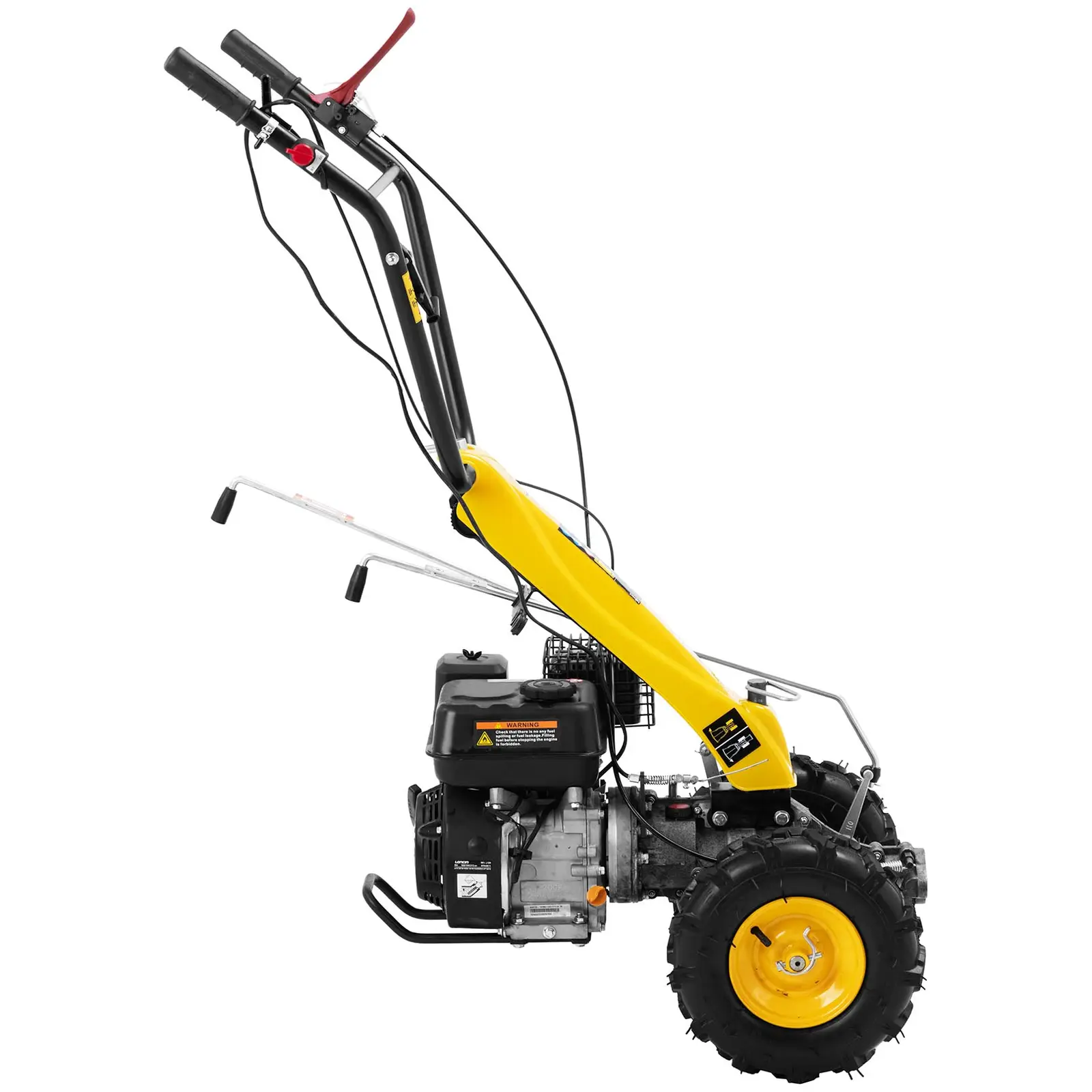 Motoculteur - 196 cm³, EURO V 6,5 ch - 1 vitesse avant - 1 marche arrière (Matériau(x): Caoutchouc)