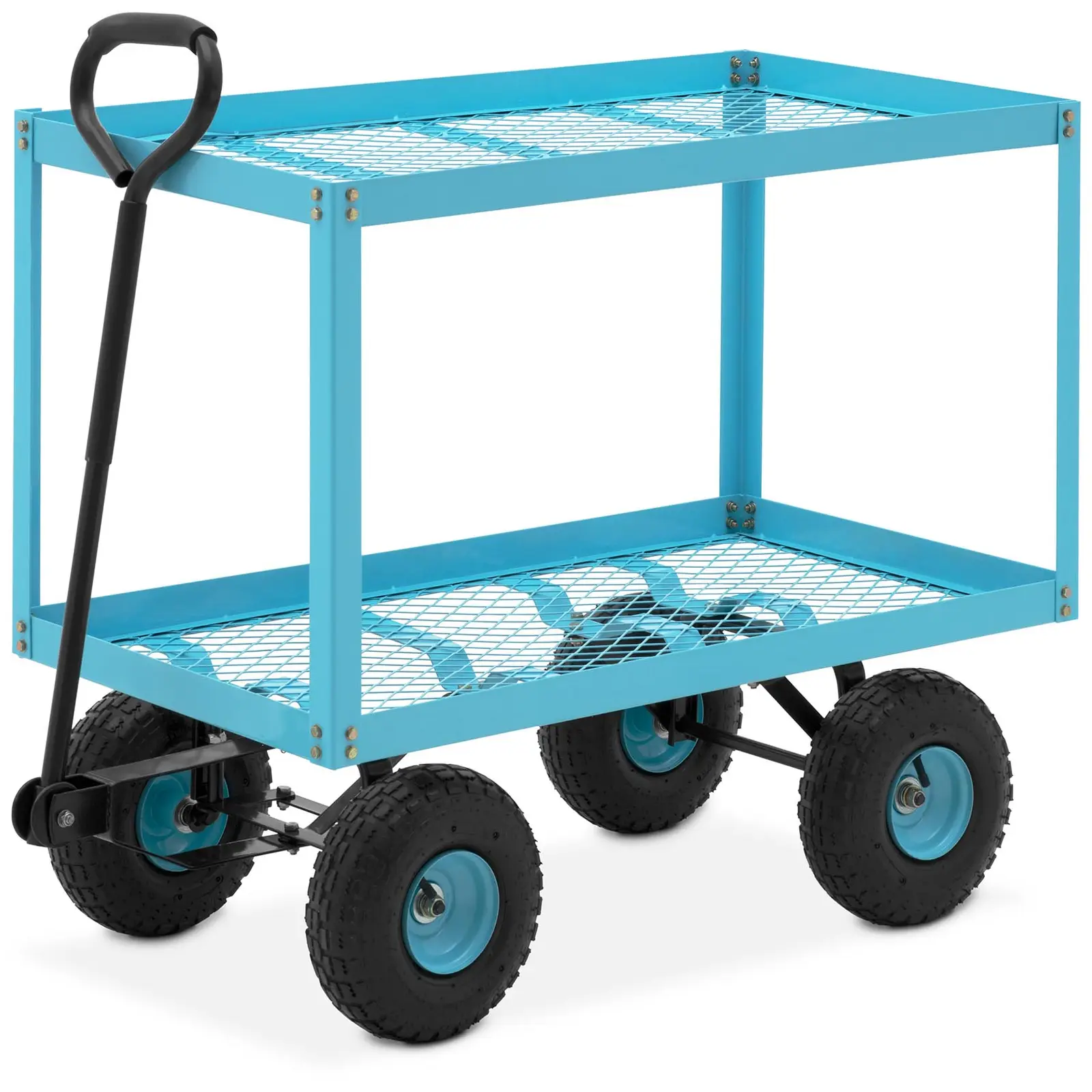 Levně Zahradní vozík 150 kg 2 mřížkové police - Zahradní vozíky hillvert