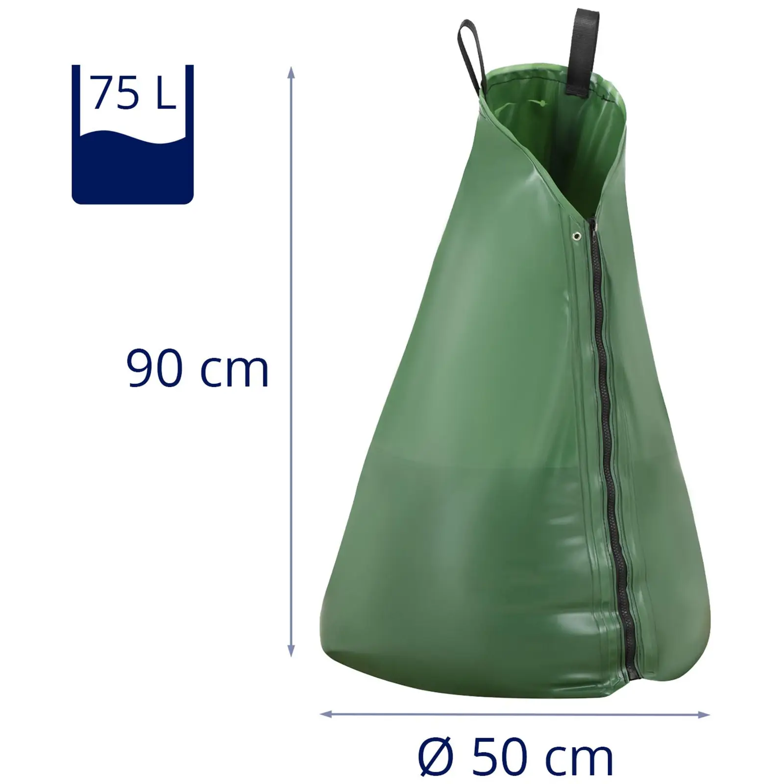 Zavlažovací vak na stromy - 75 l - 10 ks (Základ tkaniny [příze na palec]: 500D, 18 x 20)