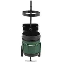 Garden Trolley - with tool holder, 18 compartments and 2 buckets - 40 kg
