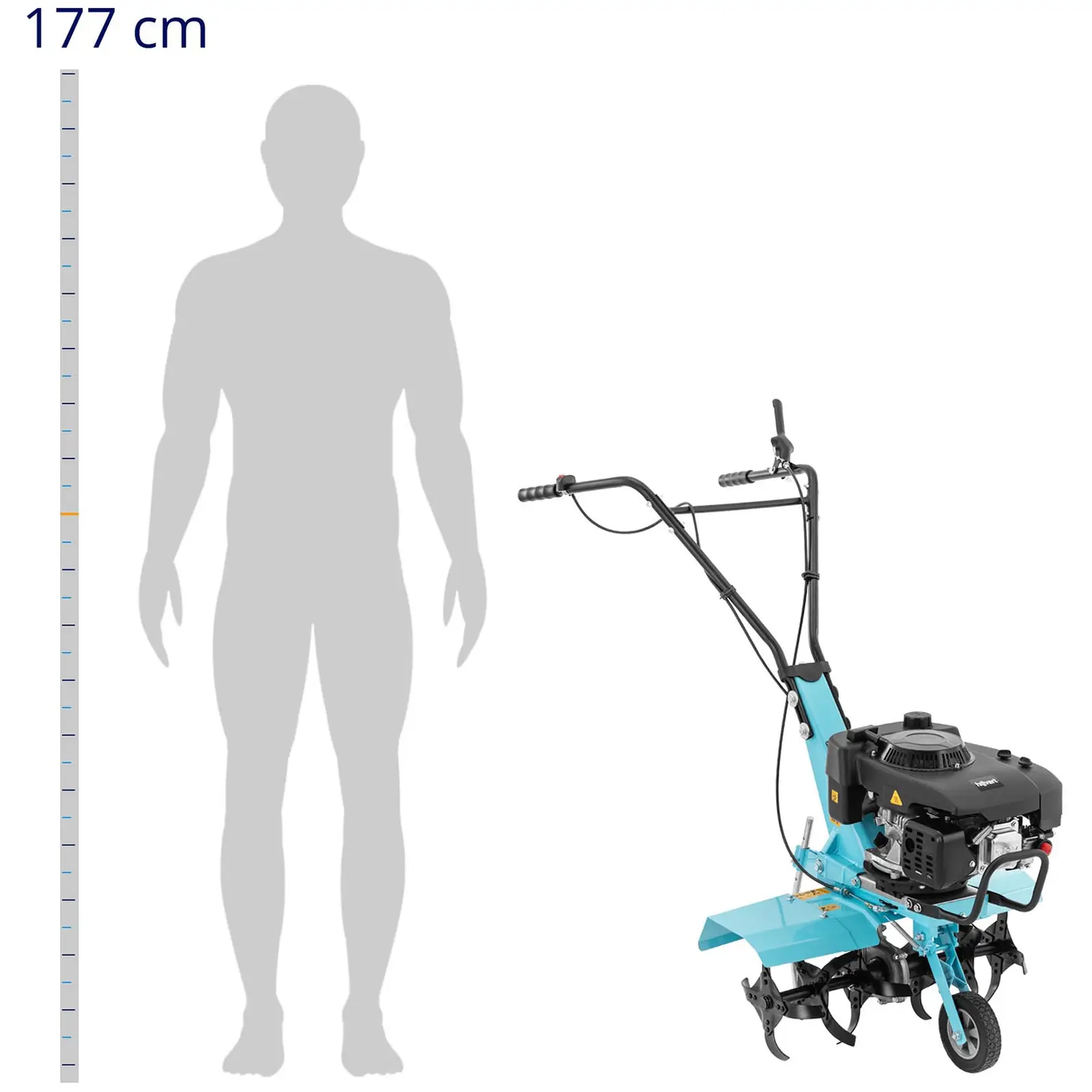 B-zboží Motorová motyka benzínová - 140 cm³ - 2500 W - 60 cm pracovní šířka (Objem nádrže na olej: 0.5 l)