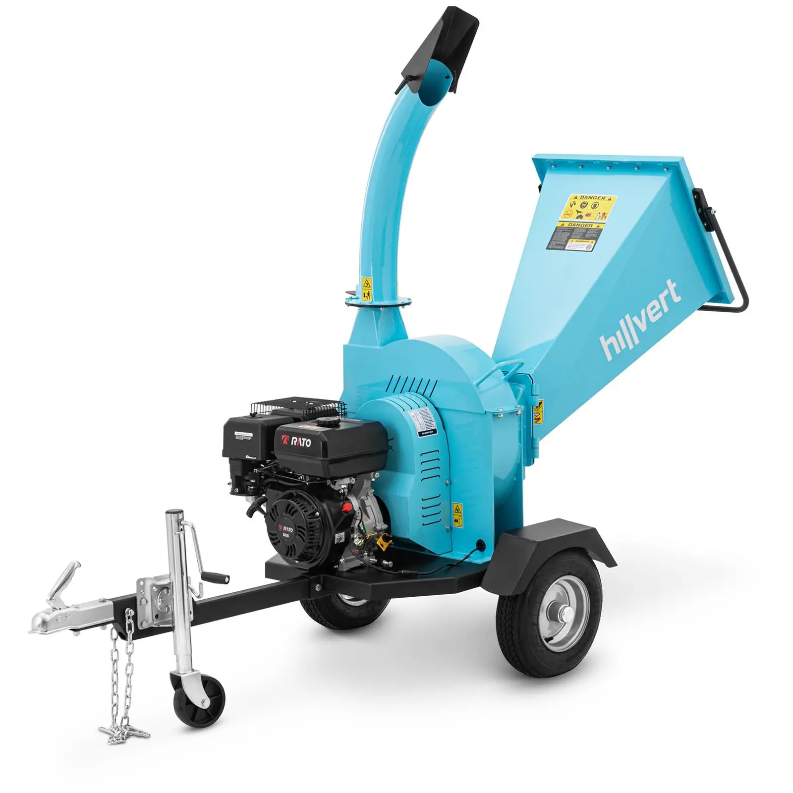 B-Ware Benzin Häcksler - 15 PS - 120 mm - Fülltrichter 580 x 460 x 890 mm - Produktbild