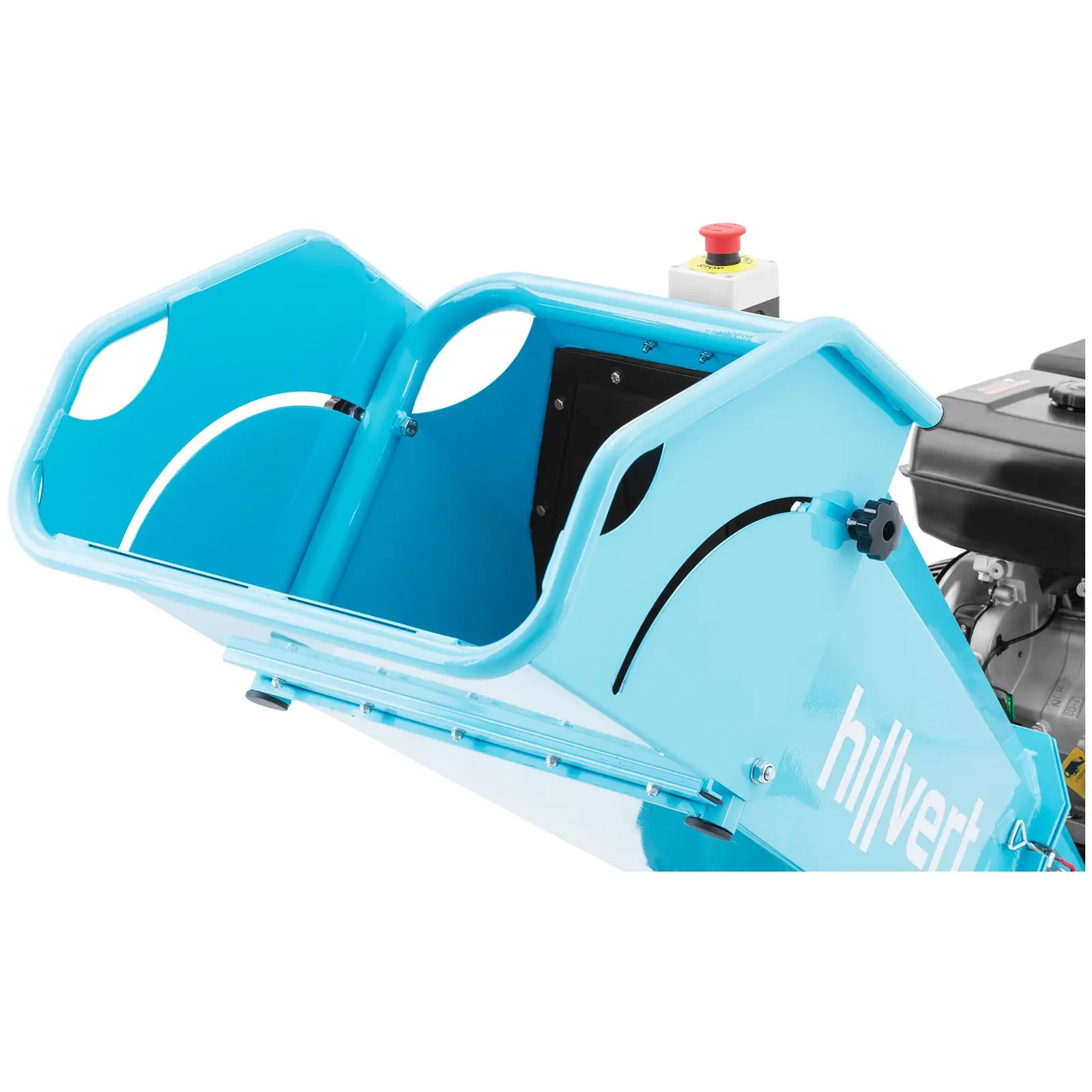 Benzínový drtič - 15 HP - 120 mm - násypka 1160 x 410 x 510 mm (Akustický výkon: 111.6 dB)