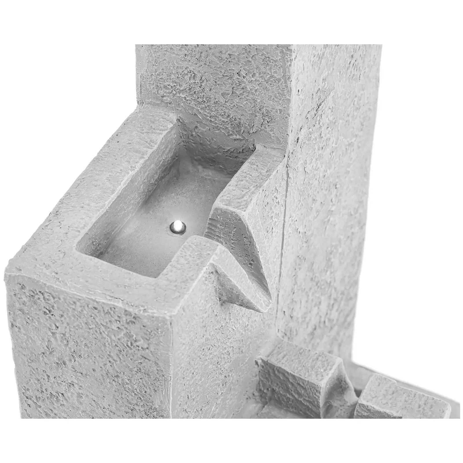 Fontaine solaire - 4 colonnes - éclairage LED (Minuterie: Non)