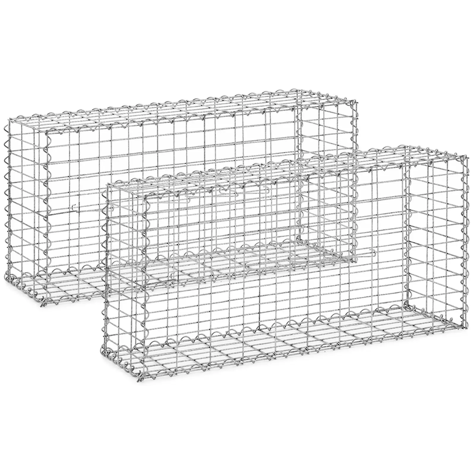 Gabion kerítés - 2 db - 102 x 32 x 51 cm