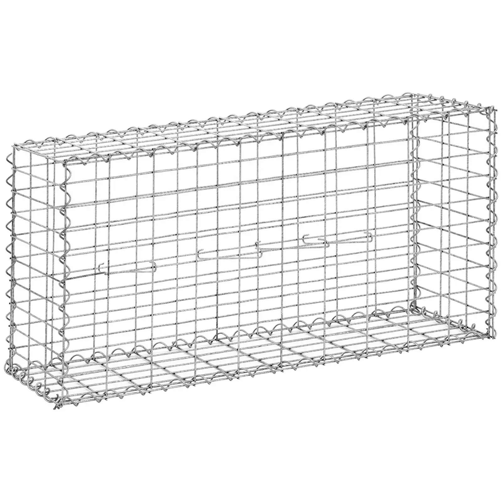 Gabion kerítés - 2 db - 102 x 32 x 51 cm