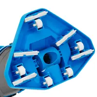Aspirador de piscina con batería - con varilla telescópica y cabezal de cepillo flexible