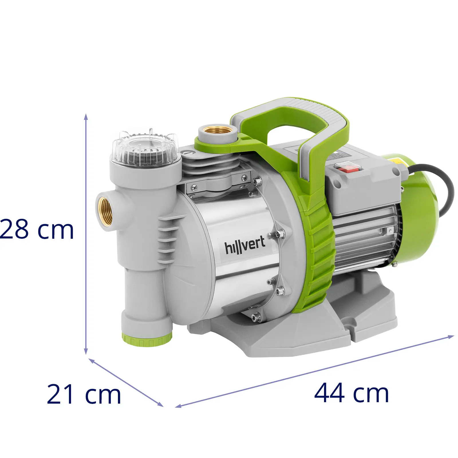 Pompe d'arrosage - 4 600 l/h - 1100 W - Distance de refoulement 45 m