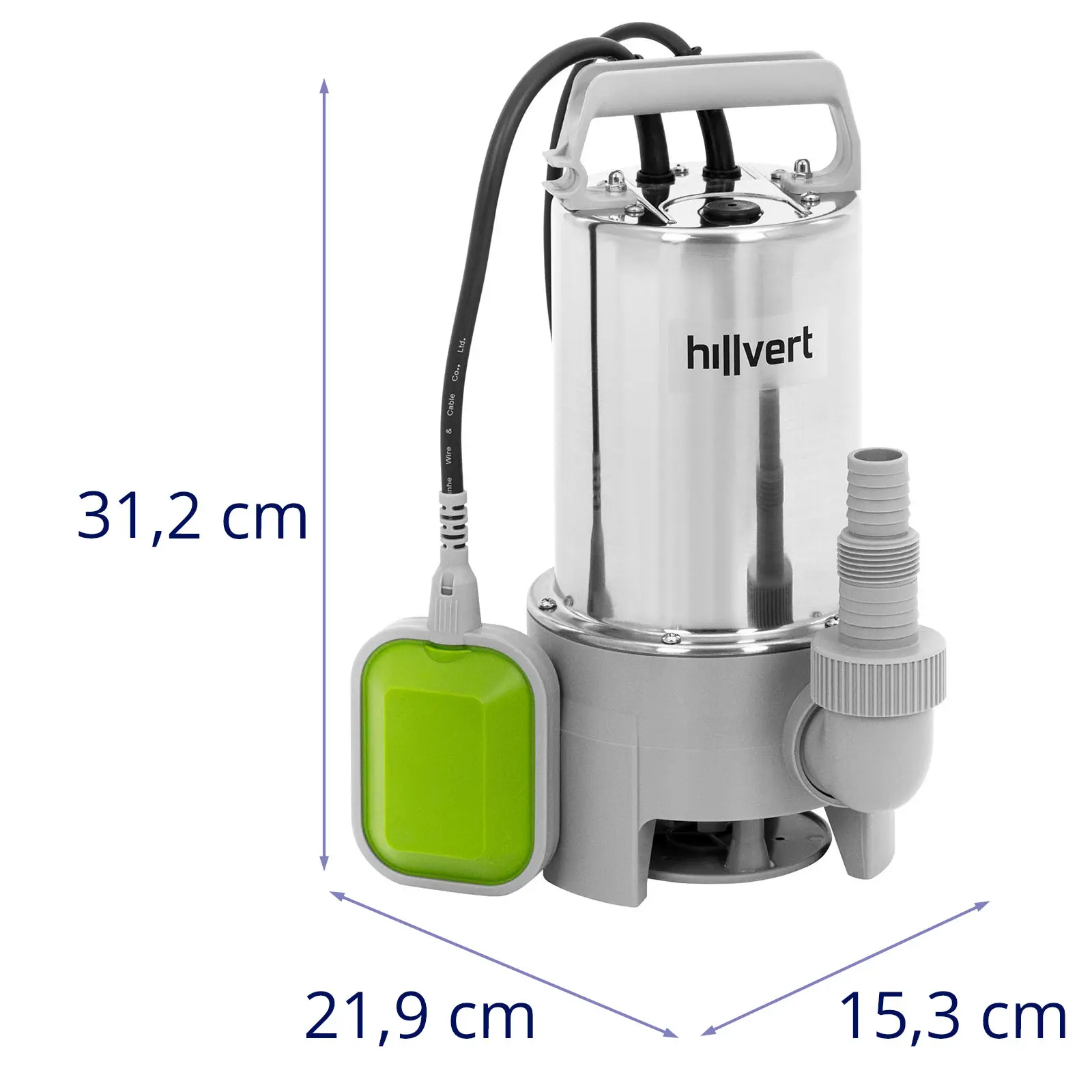 Ponorné čerpadlo - 259 l/min - 550 W - plovákový spínač