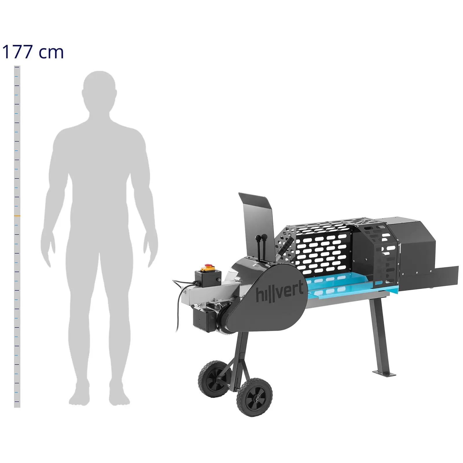 Štípač kmenů - štípací kapacita 8 t - 1050 W - Ø 50 - 280 mm (Zátěžové kolo: 3.2 cm)