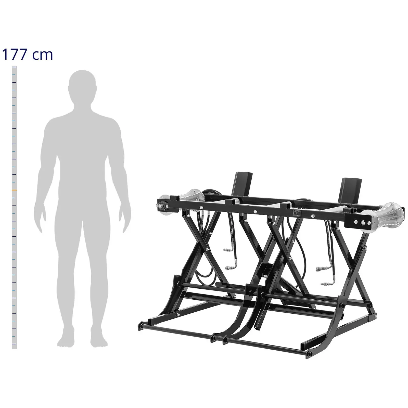 Zvedák klád - hydraulický - do 180 kg - ocelový (Materiál: Ocel)