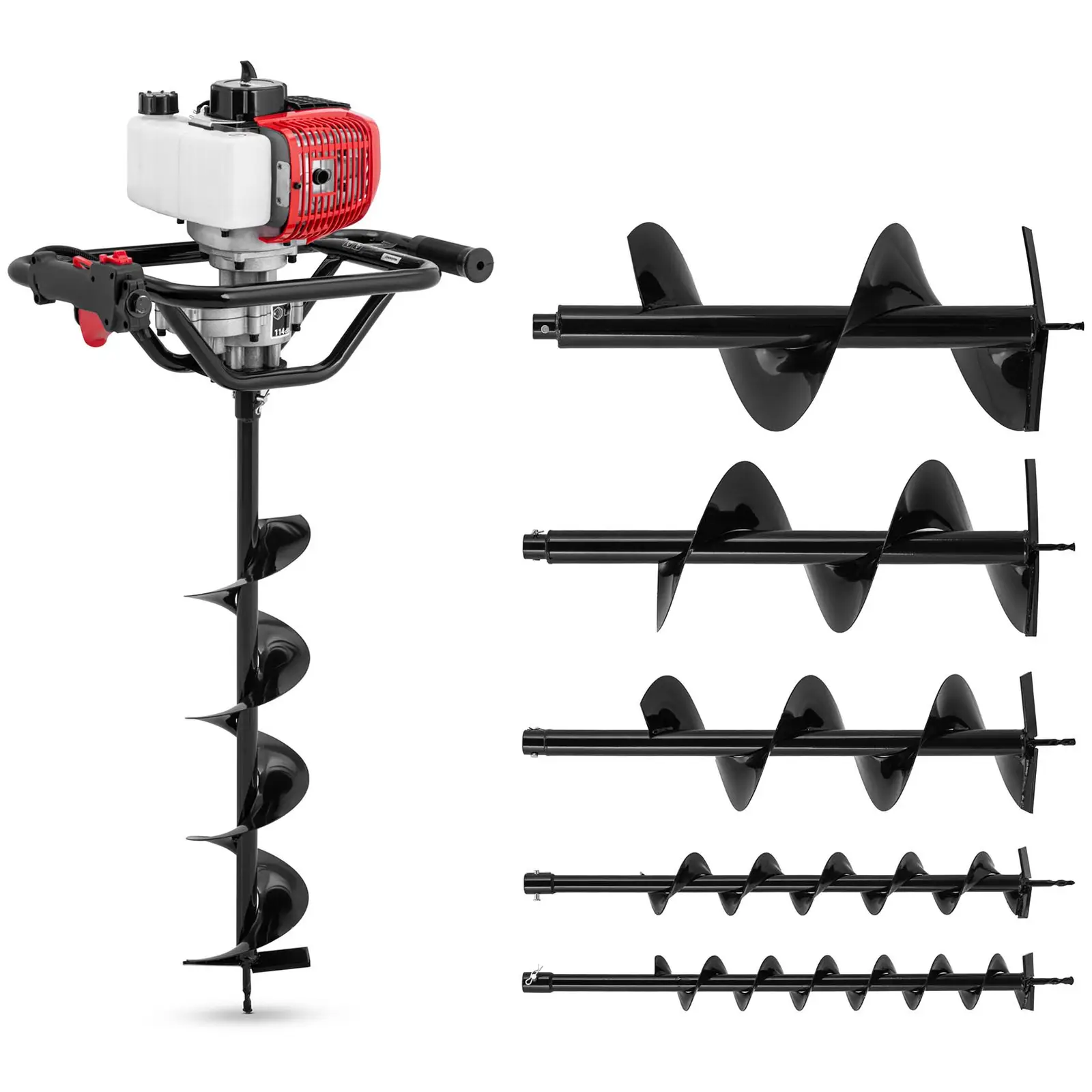 Set di trivelle - 1.6 kW - 6 punte e 2 prolunghe incluse -