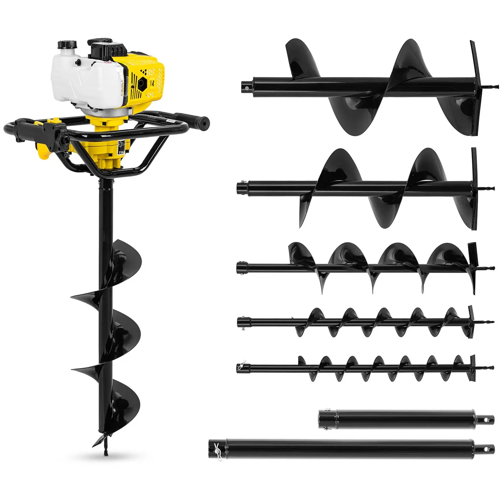 Set pužnica - 2,3 kW - uklj. 6 pužnica i 2 nastavka