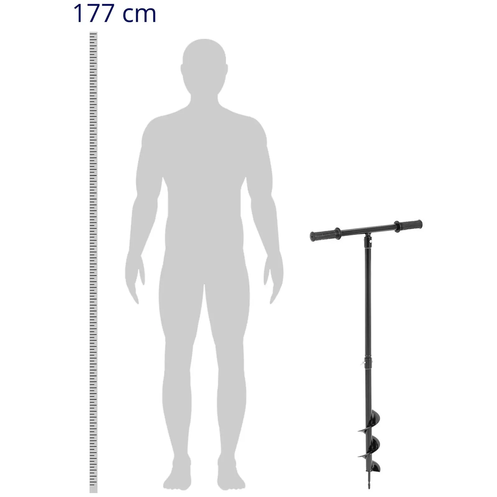 Handskruv 100 cm - plus förlängning 50 cm