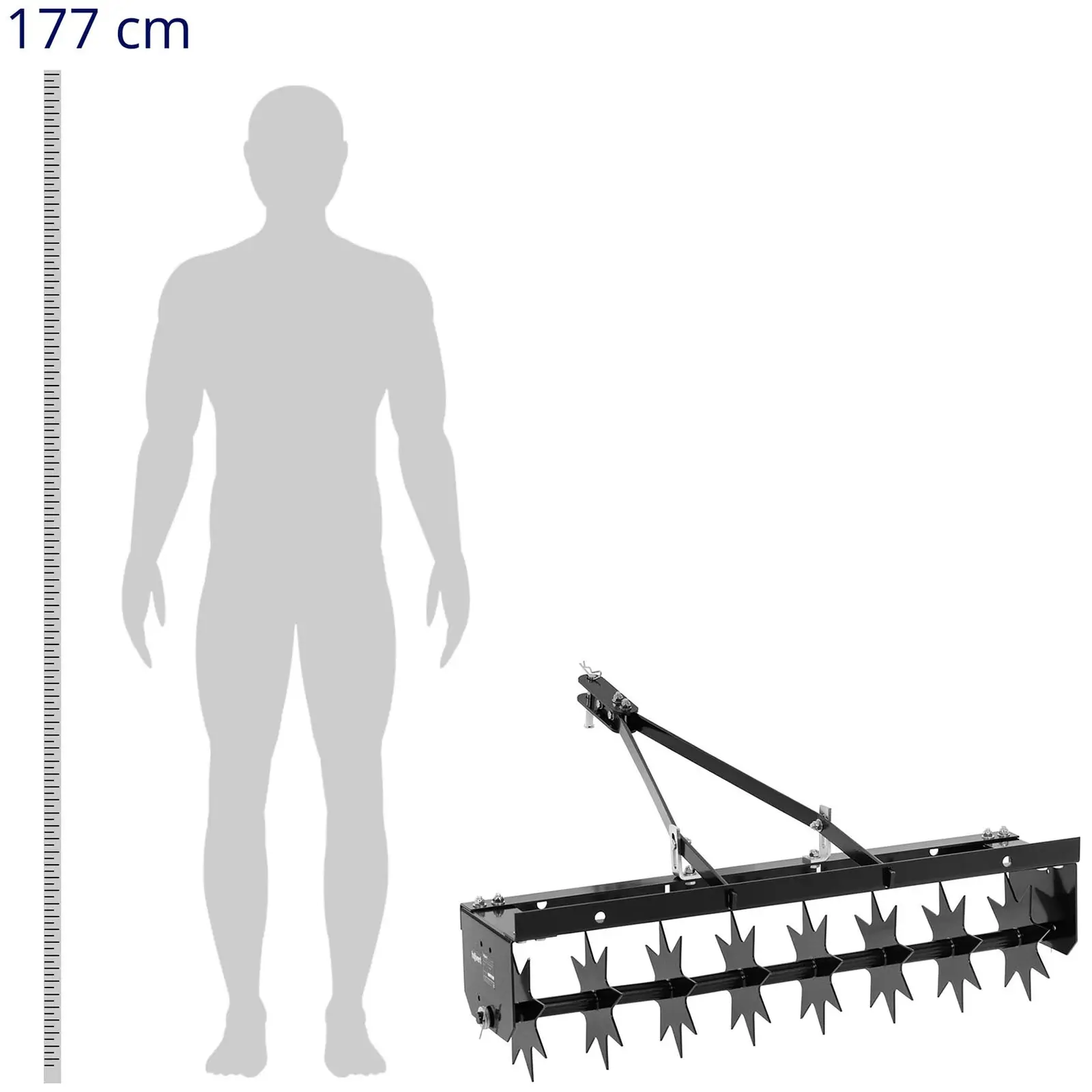 Rozrývač - pro travní traktor - 810 mm - 8 Nože - ocelové