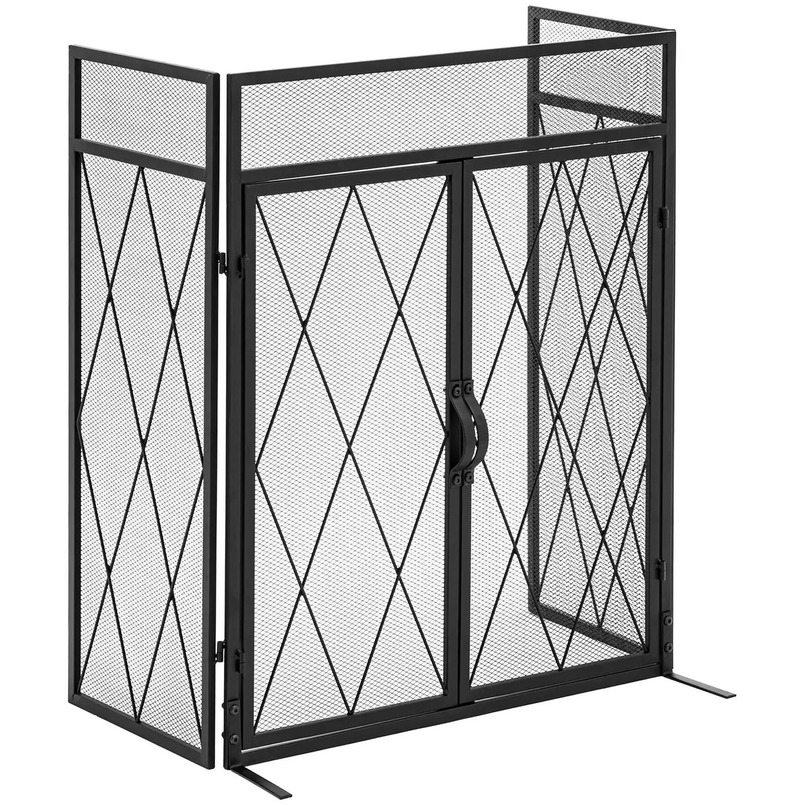 B-Ware Kaminschutzgitter - 127 x 80 cm - mit Tür