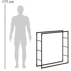 Porta-lenha - 35 kg - 100 x 25 x 100 cm - aço - preto