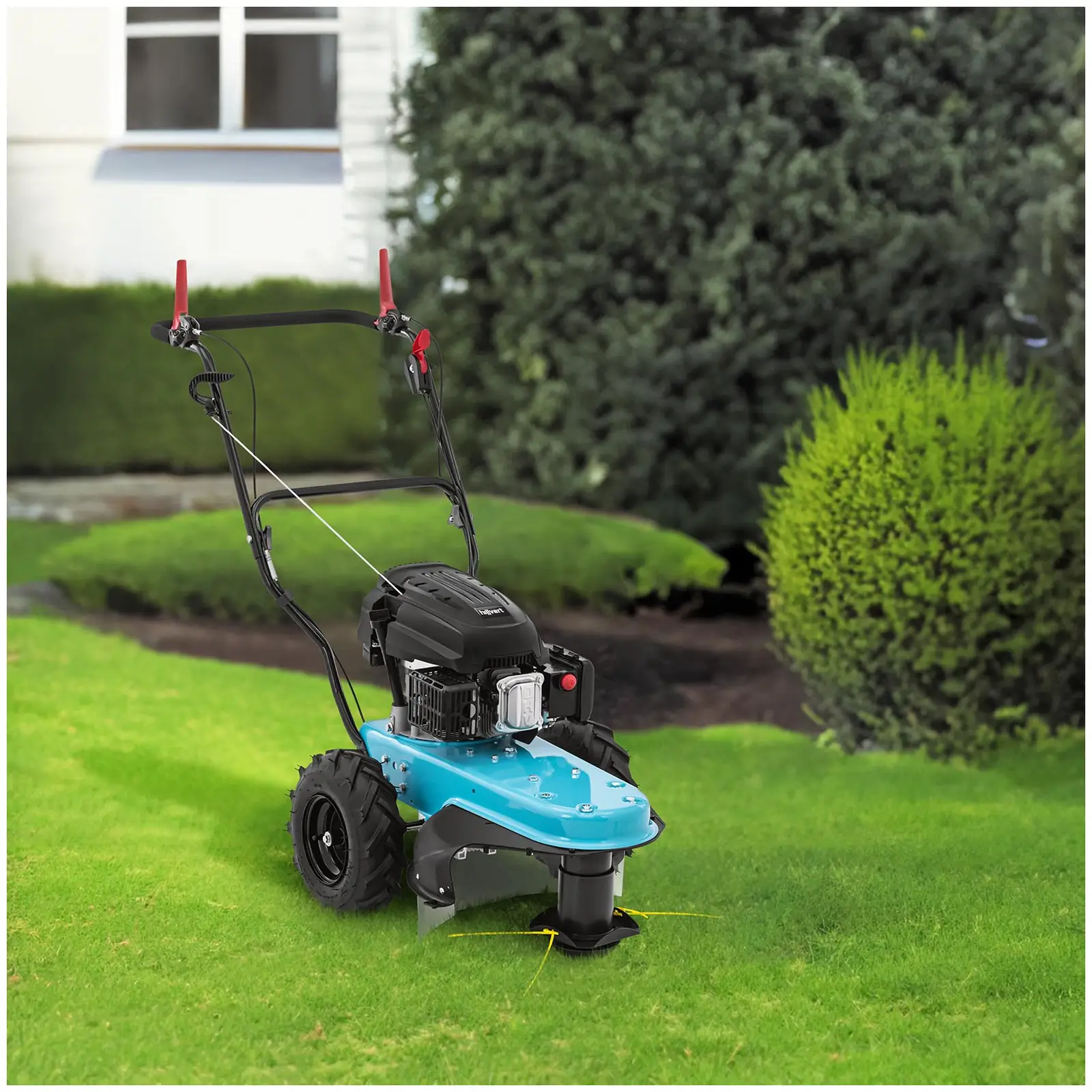 Tondeuse débroussailleuse - essence - 3 kW - largeur de coupe 580 mm autotractée (Matériau(x): PP)