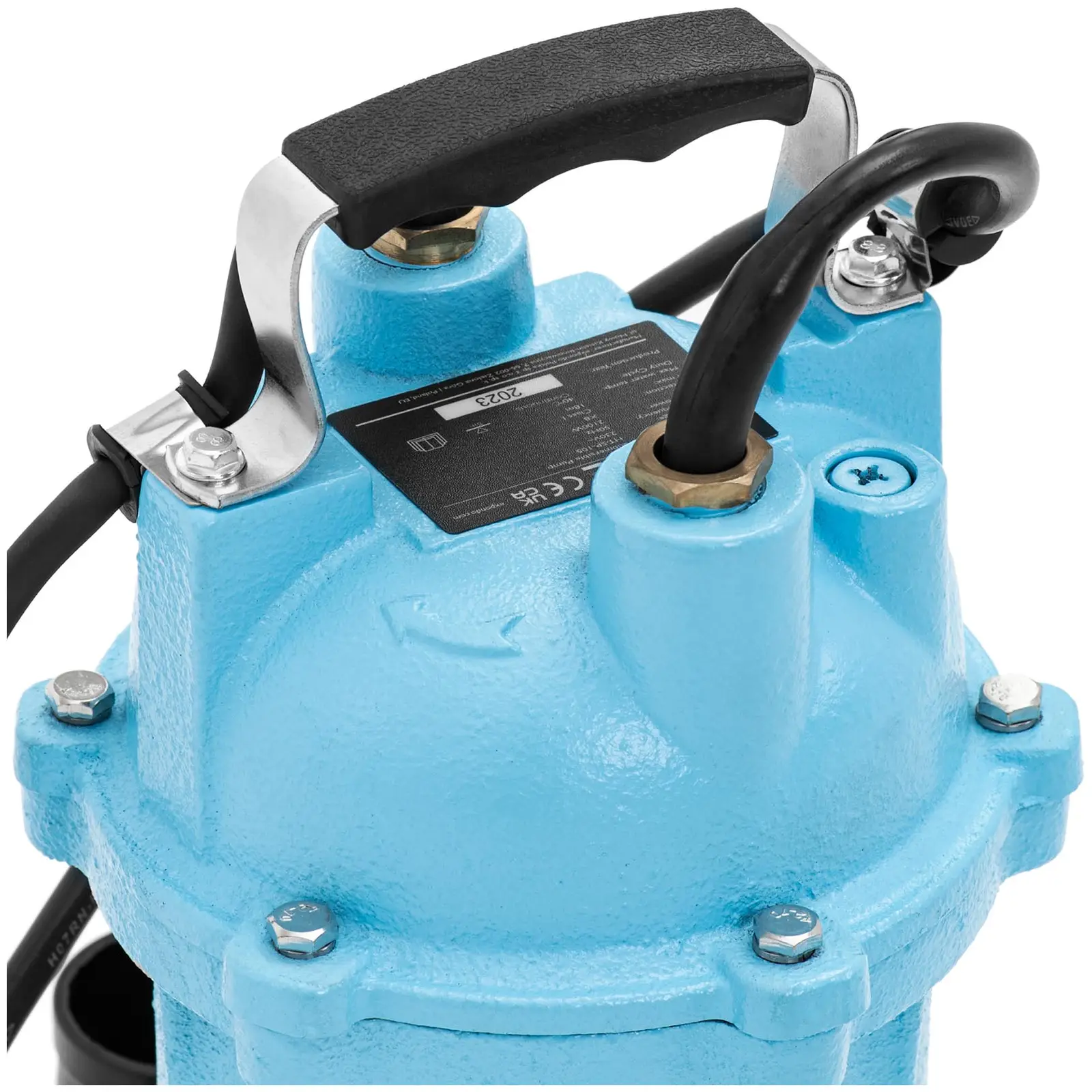 Bomba submersível - 500 l/min - 2100 W - Interruptor flutuante - sistema de corte