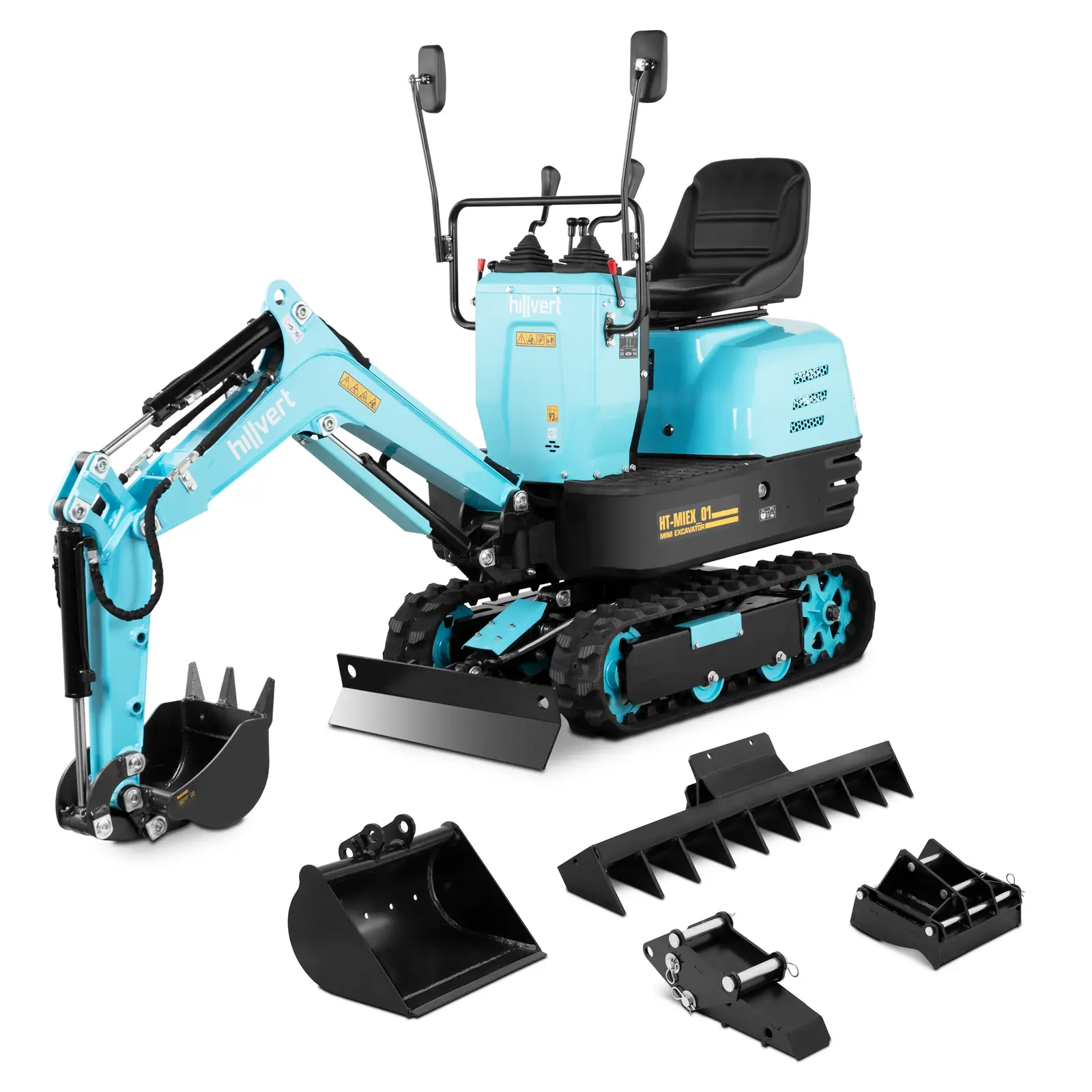 Produs cu defecte estetice Mini Excavator - benzină - 6.3 kW - 233 cm adâncime de săpare