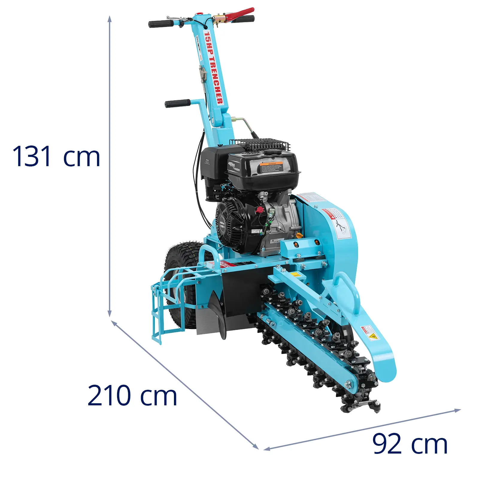 Τάφρος - 15 HP - βάθος χάραξης έως 600 mm