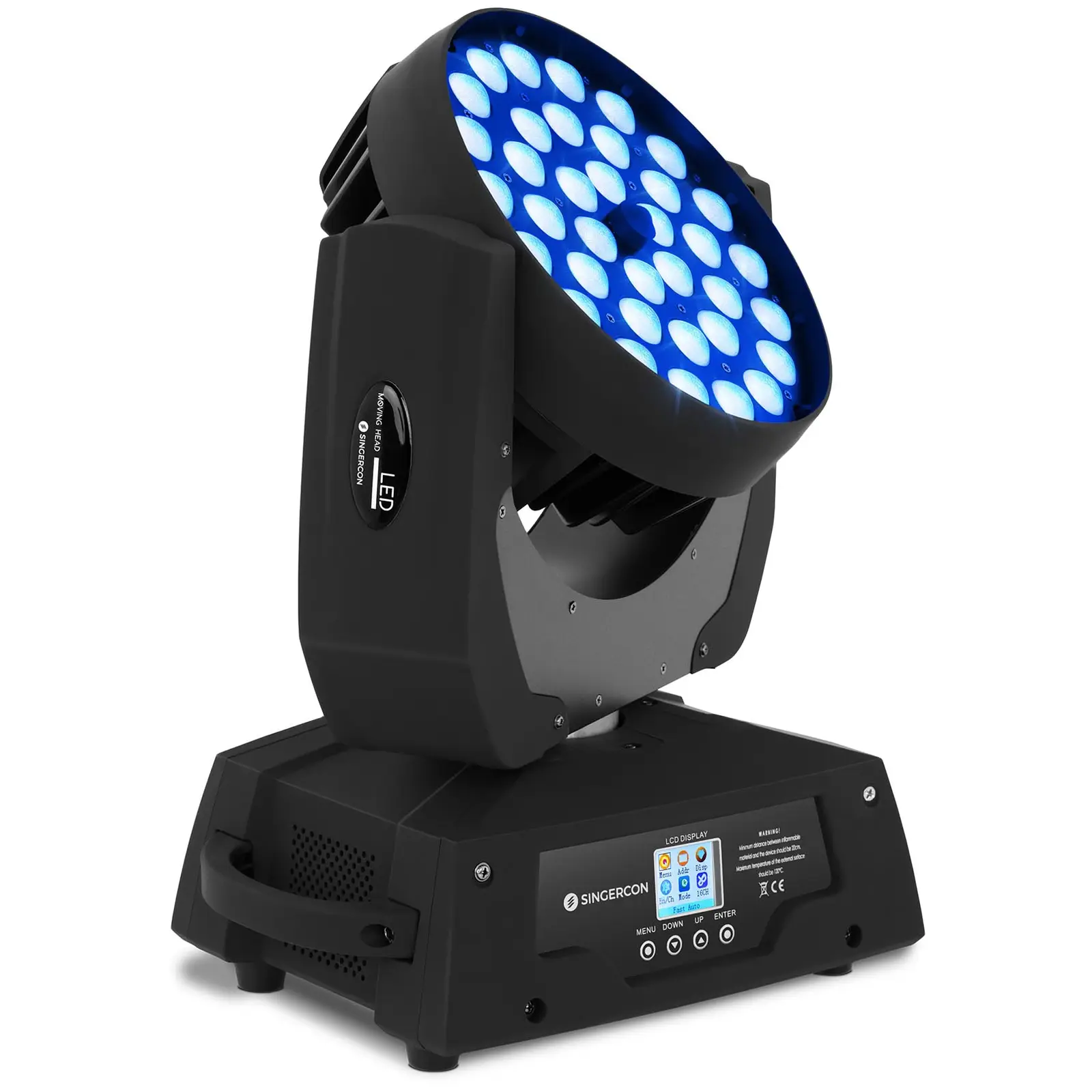 LED otočná hlava se zoomem - 36 LED diod - 450 W.