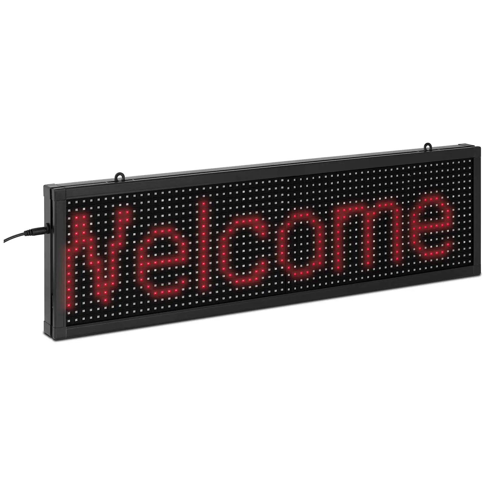 Textový LED panel 64 x 16 červené LED 67 x 19 cm programovatelný iOS / Android - Reklamní poutače Singercon