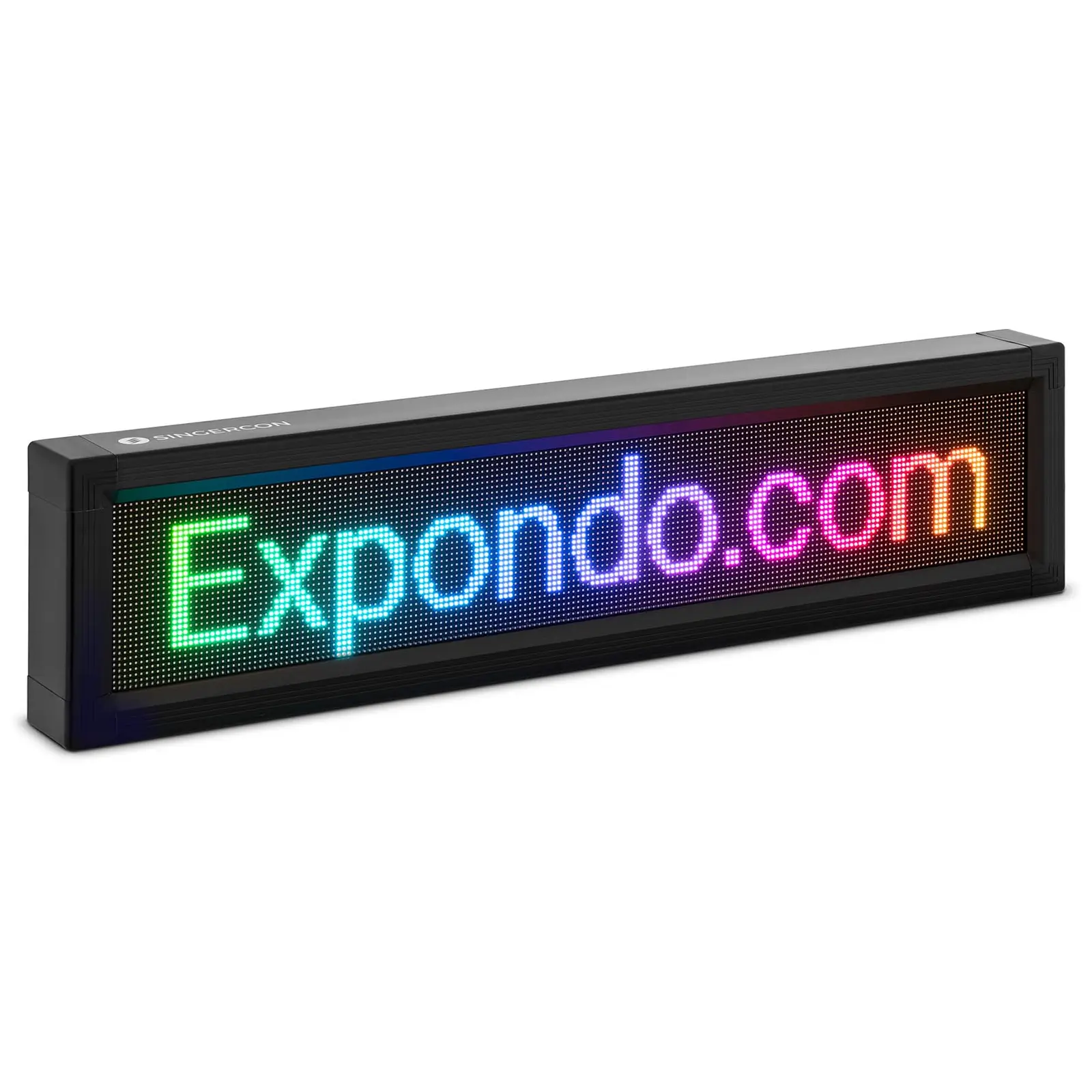 LED Display Board - 192 x 32  coloured LEDs - 96 x 15 cm - programmable via iOS / Android