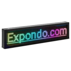 Ploča LED zaslona - 96 x 16 LED dioda u boji - 67 x 19 cm - programabilno putem iOS i Android
