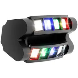 LED Moving Head Light - 8 LED - 27 W - RGBW