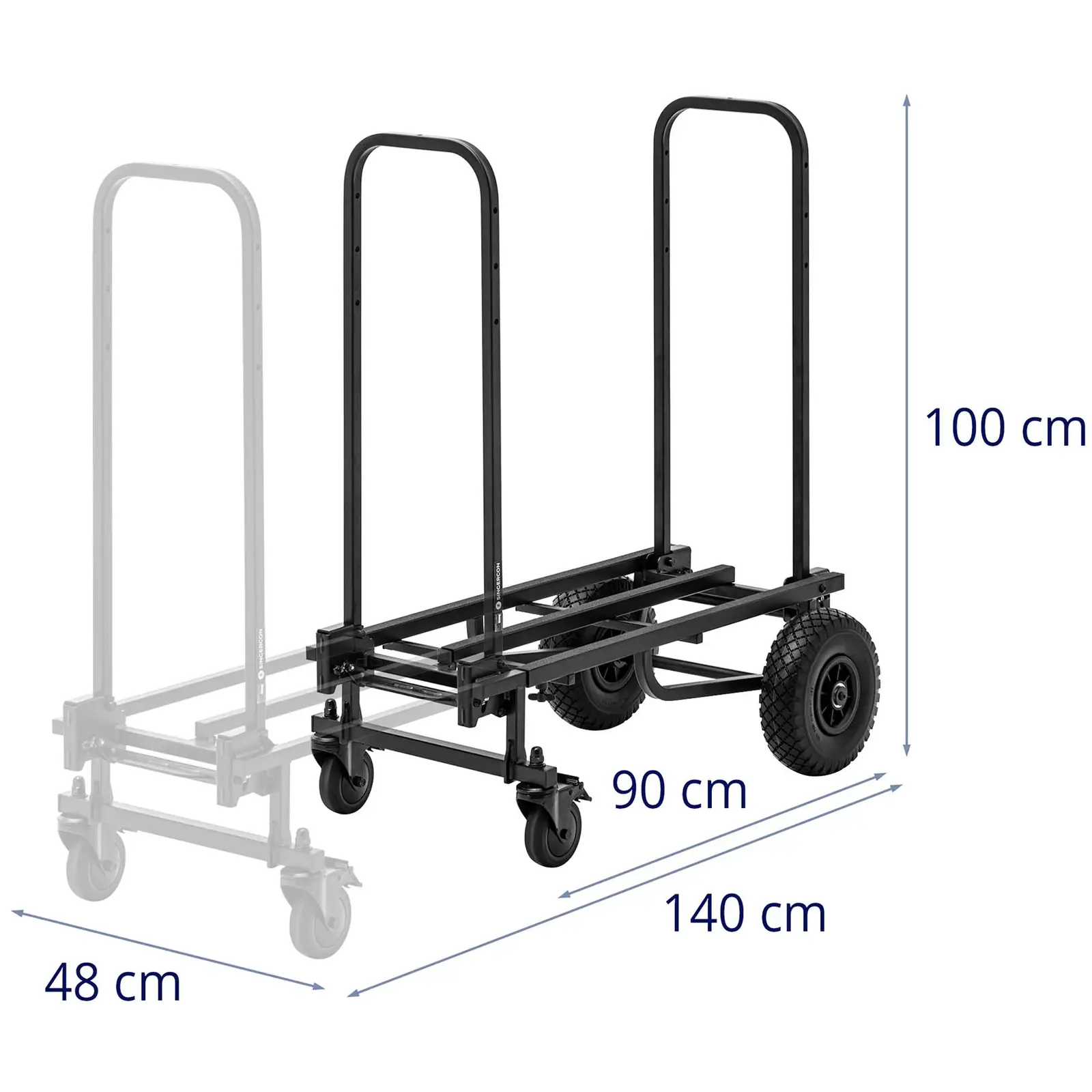 Multifunkční vozík - konfigurace 8 v 1 - 350 kg