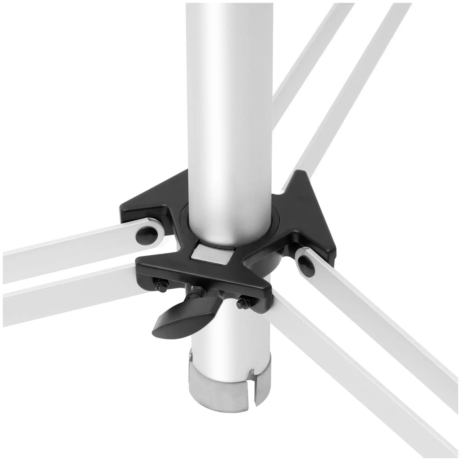 Soporte de luz - hasta 50 kg - 1,67 - 3,7 m (Color: Plateado)