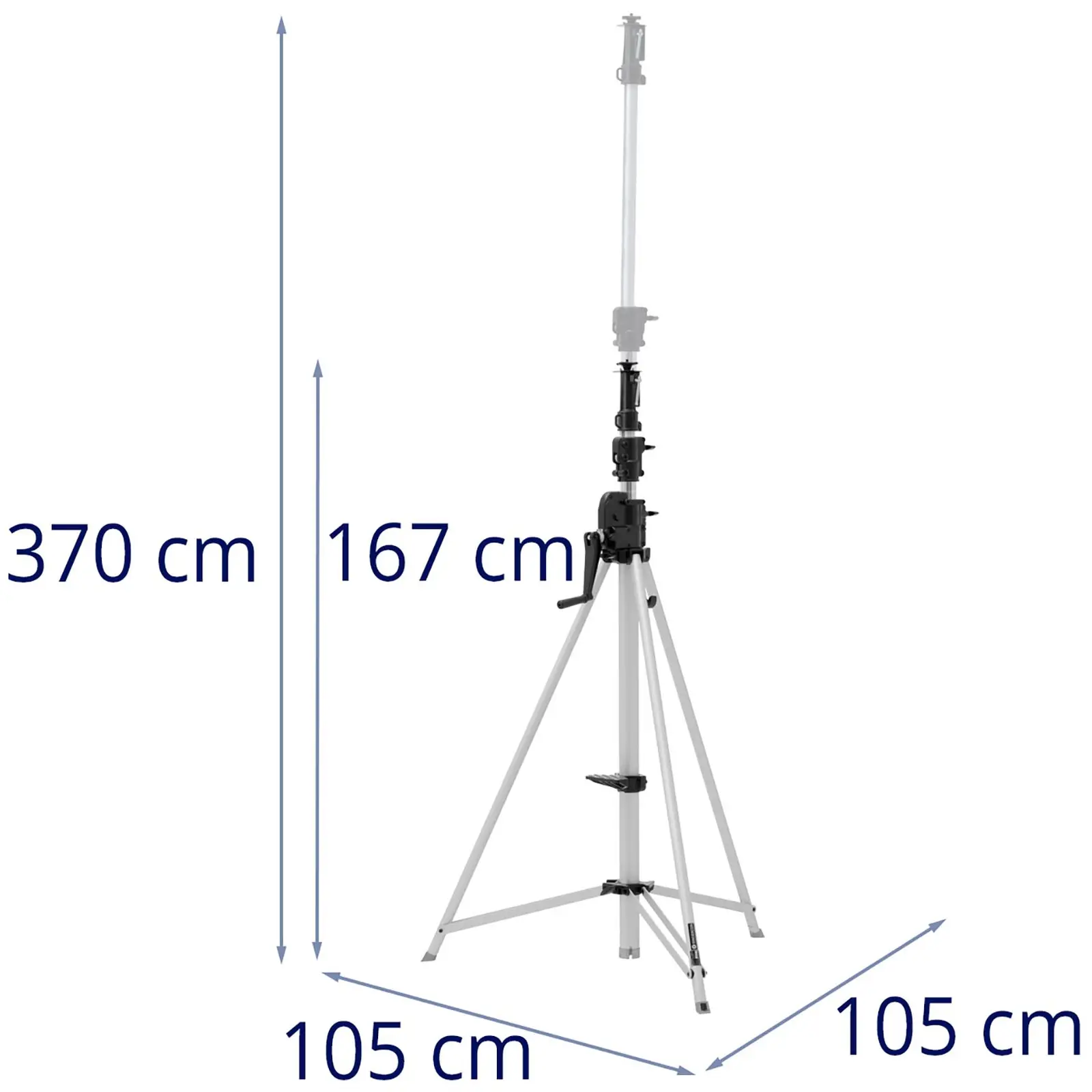 B-varer Light Stand - up to 50 kg - 1.67 - 3.7 m