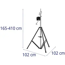 Lysstativ - opptil 80 kg - 1.65 - 4.1 m