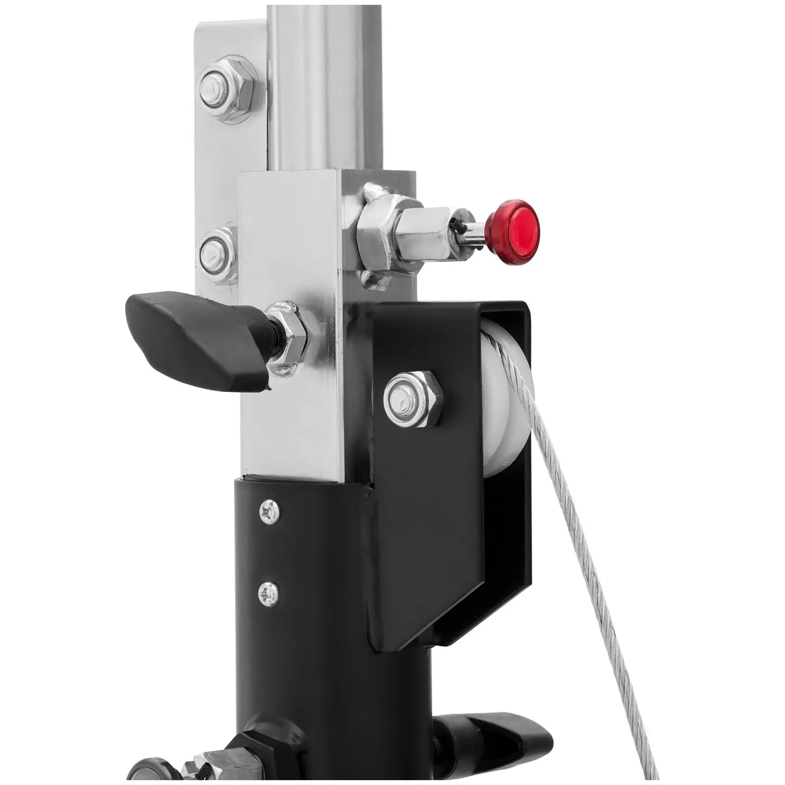 Stand de lumină - până la 80 kg - 1,9 - 4,1 m (Culoare: Negru)