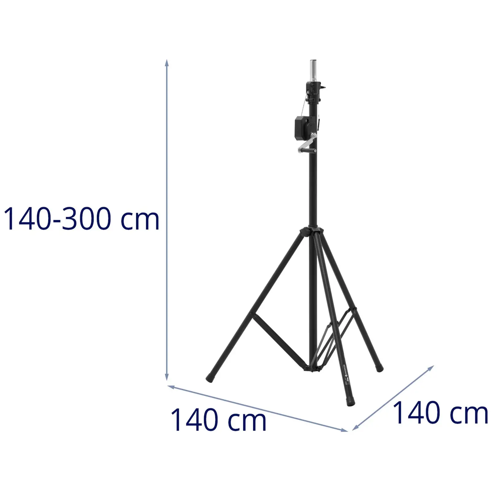 Ljusstativ - Upp till 70 kg - 1,4–3 m