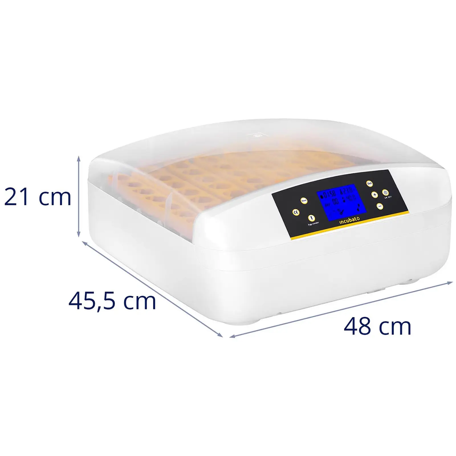 Umělá líheň - 56 vajec - včetně dávkovače vody - plně automatická (Materiál: Plast ABS)