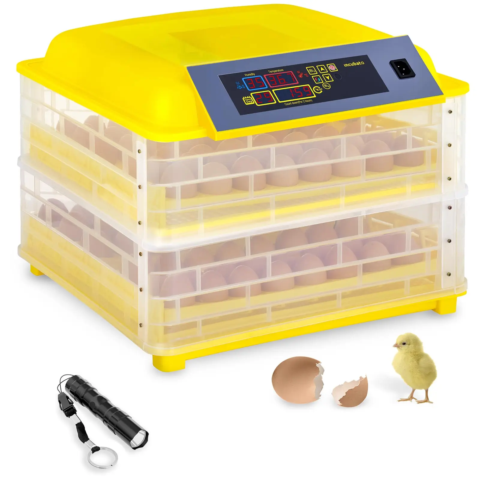 incubato - Äggkläckningsmaskin - 96 ägg - Inkl. ägglampa - Helautomatisk