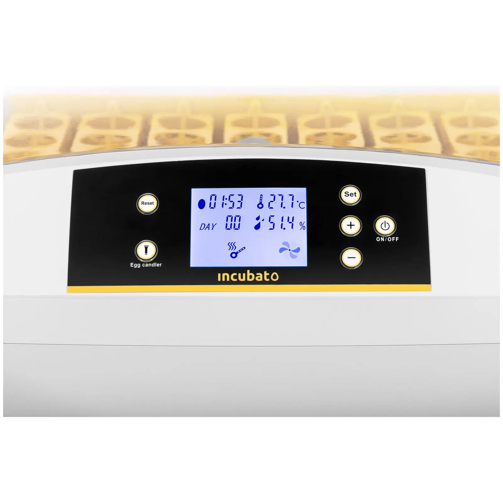 Incubadora - 42 huevos - ovoscopio integrado - totalmente automática
