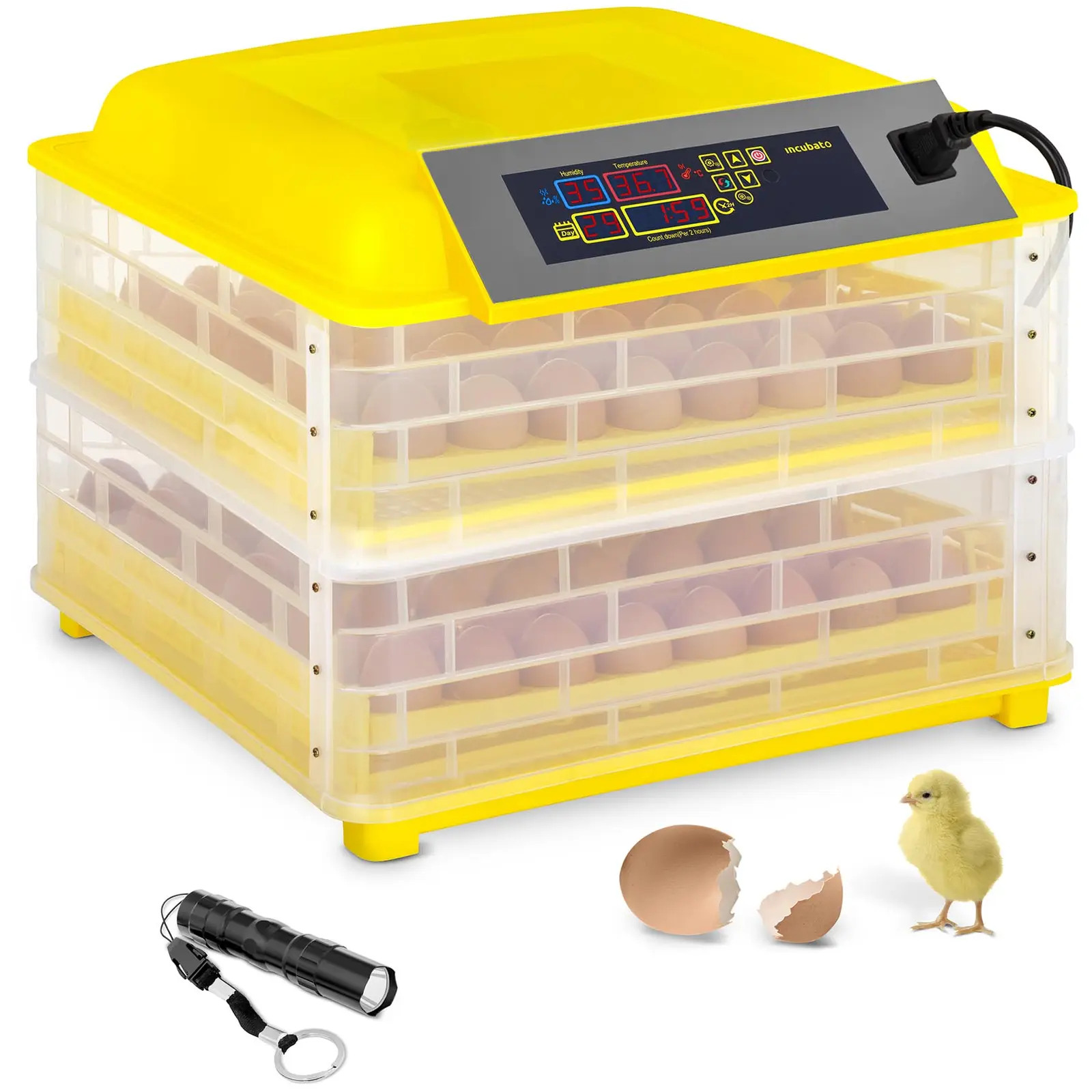 B-varer Rugemaskin - 112 egg - Inkl. egglampe - Helautomatisk