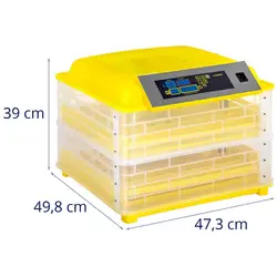 Inkubator za jajca - 112 jajc - vklj. svečnik za jajca - popolnoma avtomatski